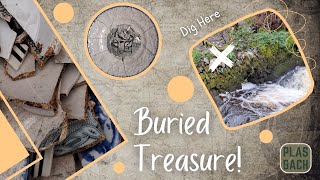Pottery Hidden Behind Old Stream Wall!
