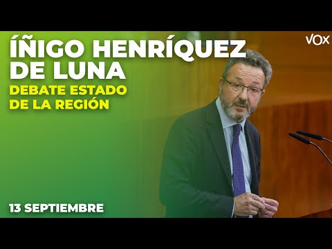 13.09 | Intervención de ÍÑIGO HENRÍQUEZ DE LUNA en el DEBATE DEL ESTADO DE LA REGIÓN