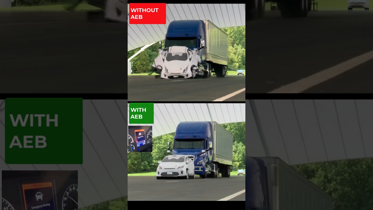 Epic Truck Crash Test Showdown: AEB vs No AEB – The Difference is Shocking!
