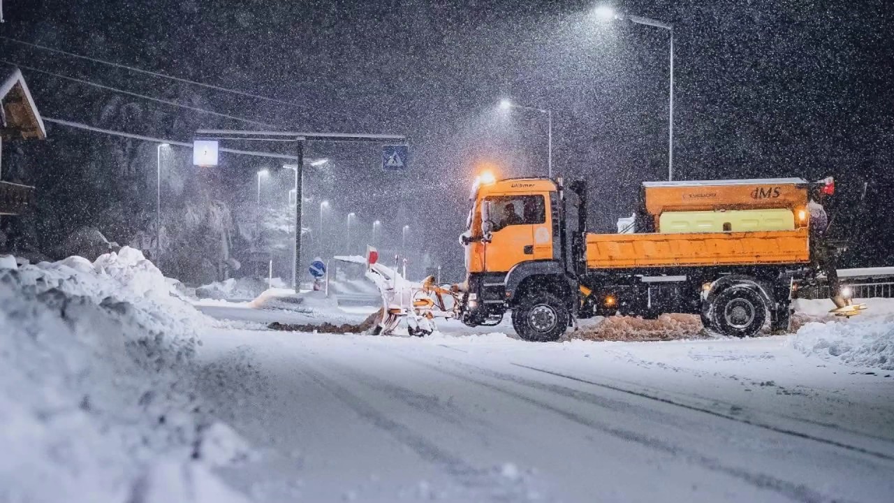 Снегопад в австрии