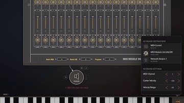 MIDI Module Unit (Audio Unit) is General MIDI (GM) - MIDI Channel Selection