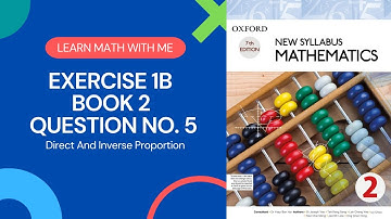 Exercise 1B Question no.5 II Oxford New Syllabus Mathematics II Chapter 1 II Book 2 II O Level Math