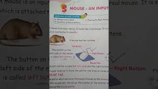 Class-2 -mouse an Input device ( part -1)