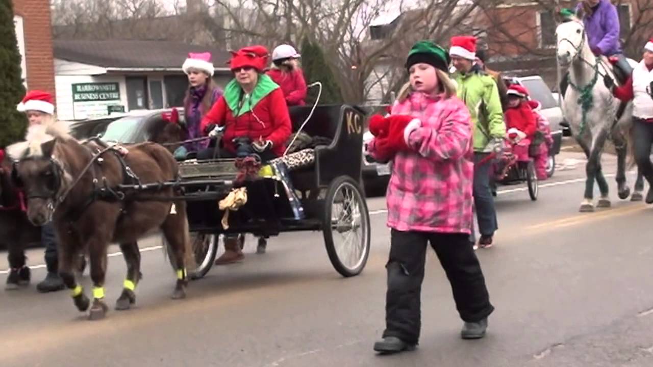 Harrowsmith Santa Claus parade 2014 horses YouTube