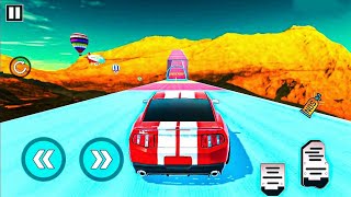 Superheroes Canyon Stunts Cars - Impossible Sky Tracks - Android GamePlay screenshot 3