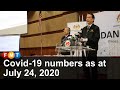 Covid-19 numbers as at July 24, 2020