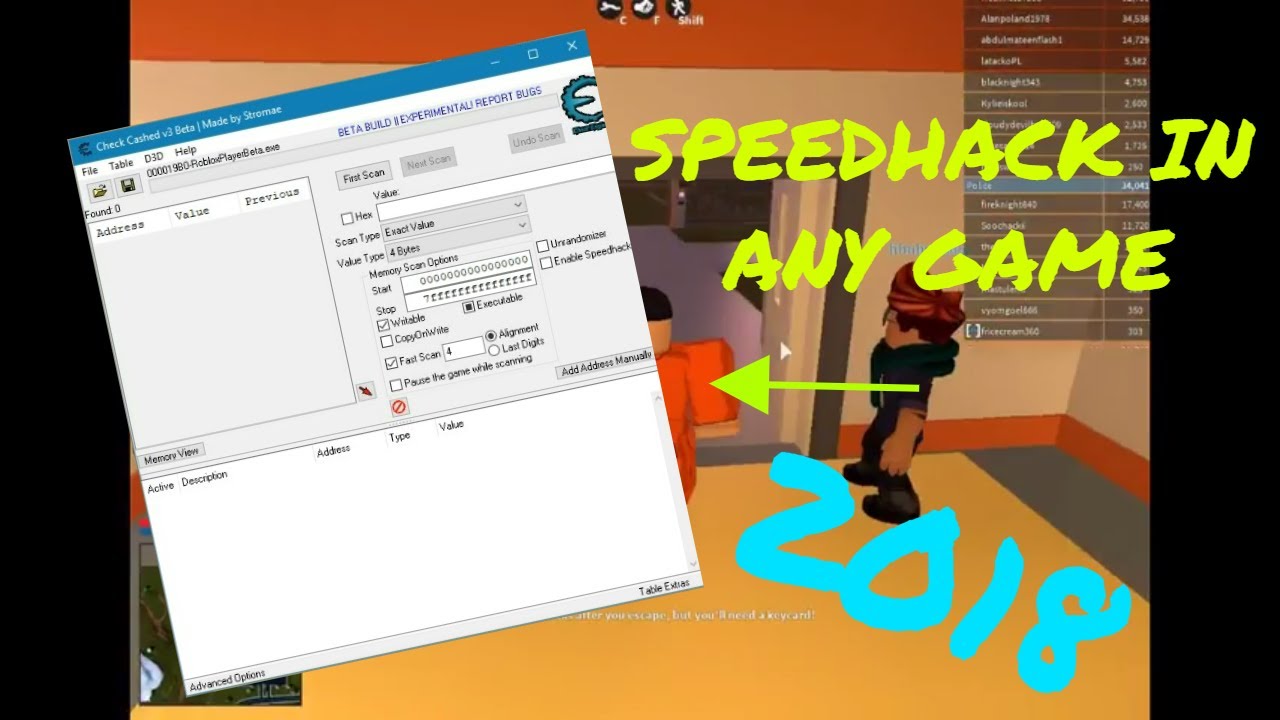 Speed Hack Roblox - roblox fly hack check cashed