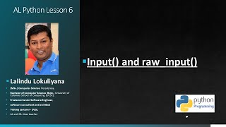 Python Lesson 6 input