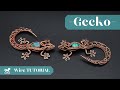 &quot;Quattro&quot; Gecko Tutorial/ Wire Wrapped Gecko/ Wire Animals/ Making Jewelry