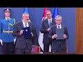Serbian and Ukrainian delegations sign a Memorandum of Understanding in Serbia | AFP