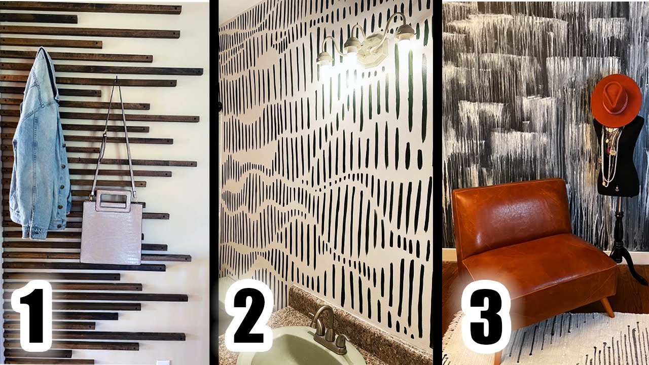 DIY Hand Painted Accent Wall  KizieBoutique