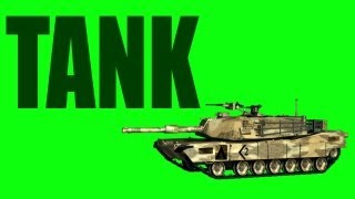 Green Screen Tank M1A1 1080P Hd