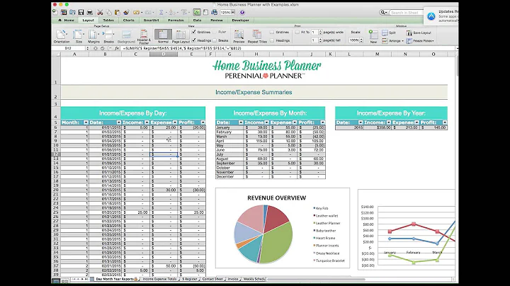 Business Planner Income Expense Tutorial