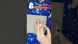 Needle Felted Polar Bear Christmas Bauble