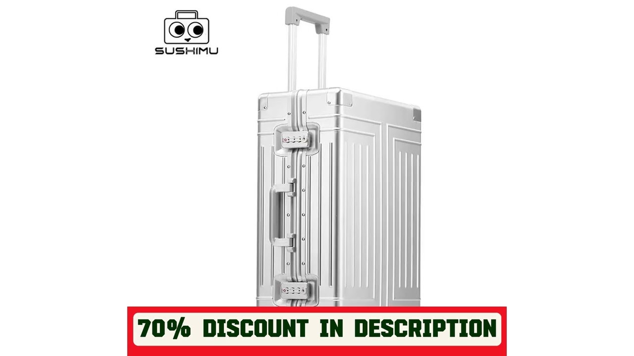 A must-have product! 100% Aluminum-magnesium alloy Travel Suitcase Rolling Luggage 20/24/28 inch T