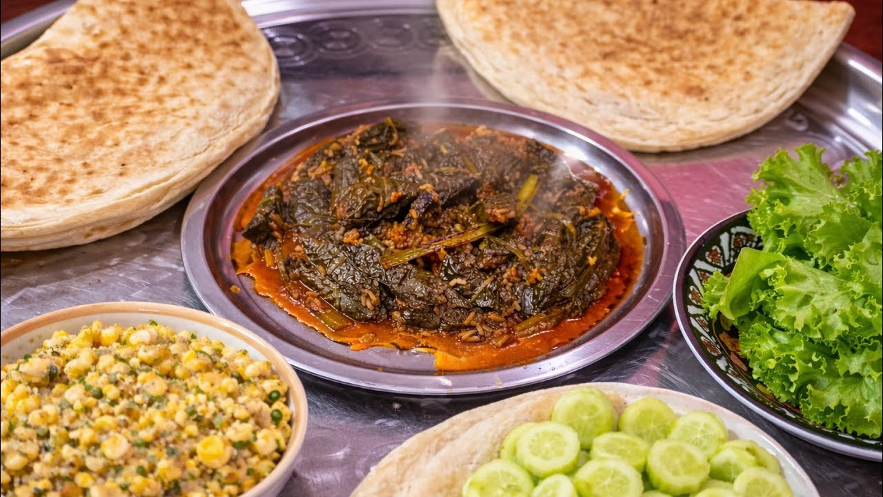 يوم كامل مخلمة بيض وبتيته 🍳🥔 مع دولمة لاجعة تفتح النفس