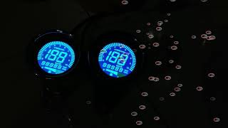 Spido Spidometer Speedometer Digital Taco Rpm Kilometer Bensin Lengkap Hitam