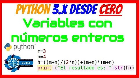 Python desde Cero: Operaciones con números enteros (variables)