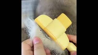 One‑Click Self‑Cleaning Slicker Brush (Dogs &amp; Cats) 🐶🐱 #selfcare