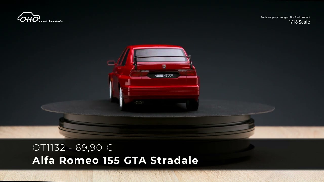 OttOmobile - Alfa Romeo 155 GTA Stradale Alfa Red 130 1993 - 1/18