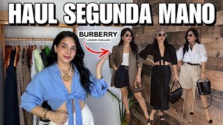 HAUL DE SEGUNDA MANO (BURBERRY, LONGCHAMP, KATE SPADE, ZARA Y MÁS…) OUTFITS CON ROPA DE SEGUNDA MANO