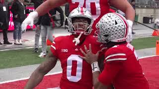 Kamryn Babb first career touchdown reception against Indiana