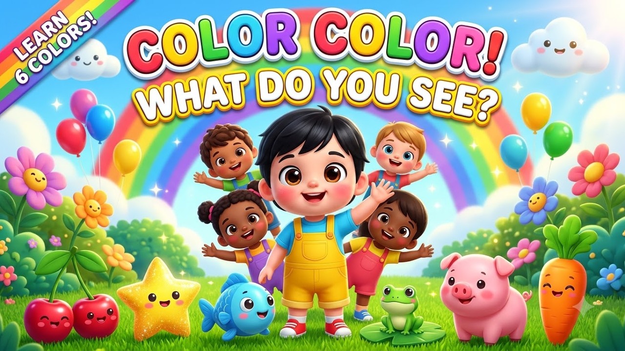 Color Color, What Do You See? 🌈 | Learn Colors Song for Kids | Nursery ...