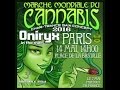 Dj oniryx digital om  marche mondiale du cannabis paris 14 mai 2016 char trance gaia concept