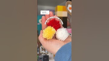 How to make pom-poms using a FORK!