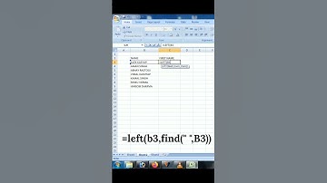 EXCEL ME SURNAME KAISE ALAG KARE #ytshorts #computer #youtubeshorts