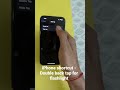 iPhone Double Back Tap for flashlight. iOS17 onwards.