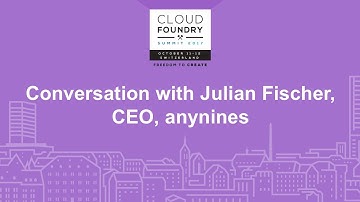 Conversation with Julian Fischer, CEO, anynines