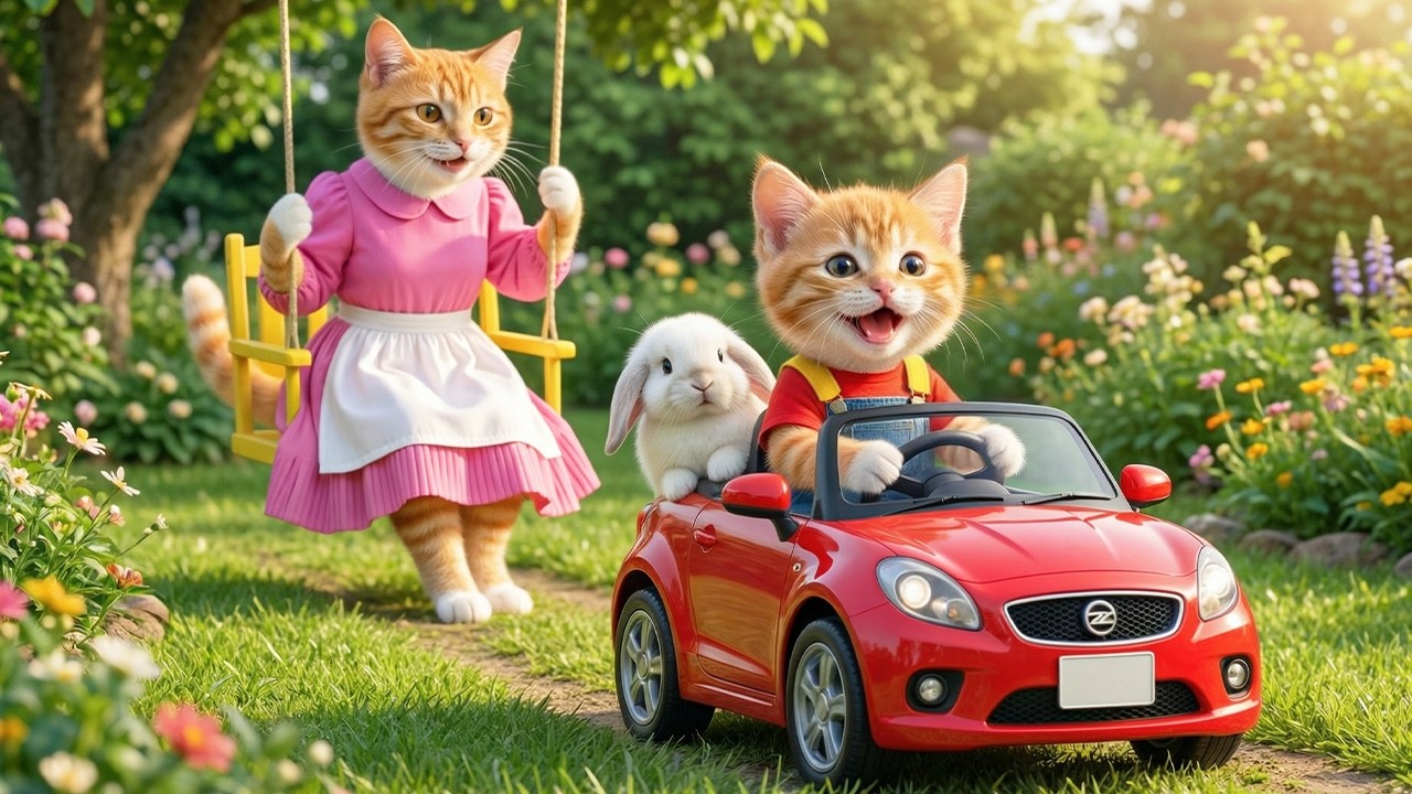 🚗😭 Ginger Kitten’s Big Dream… Mama Cat Sacrifices Everything to Make It Happen 💖
