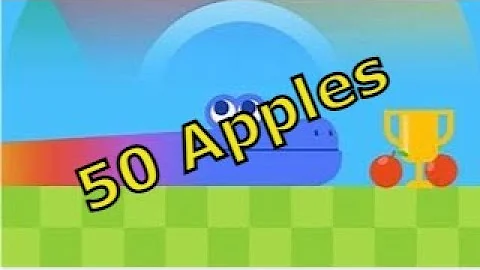 Google Snake - Small Board - Slow Speed - 50 Apples - World Record