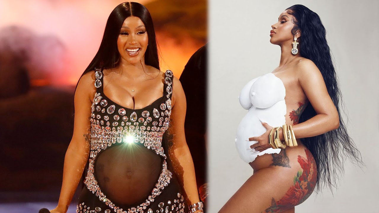 Cardi B is pregnant, reveals baby bump during 2021 BET Awards ...