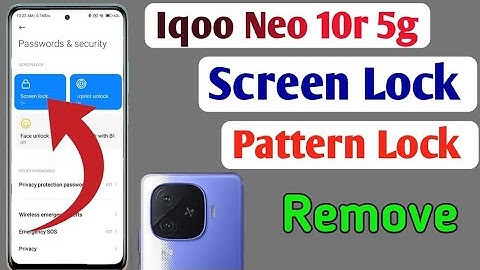 Iqoo Neo 10r 5g me pattern lock kaise hataye/Iqoo Neo 10r 5g remove fingerprint and screen lock