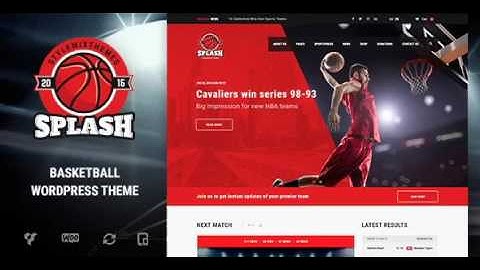 Splash - Basketball, Sports WordPress Theme | Themeforest Website Templates and Themes