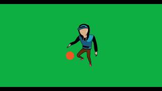 Daily Random #15 - Dope Boy Bouncing a Ball - Green Screen Video For Video Editing - Animated GIF