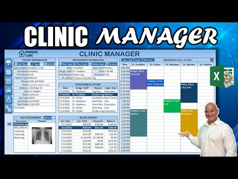 How To Create A Health Clinic Management System With Scheduling & Invoicing In Excel [FREE DOWNLOAD]