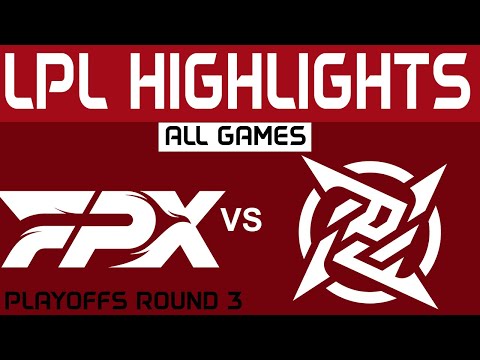 FPX vs NIP Highlights ALL GAMES R3 LPL Spring Playoffs 2024 FunPlus Phoenix vs Ninjas in Pyjamas