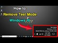 How to remove test mode windows 10 watermark  disable test mode windows 10  win 10 test mode off 