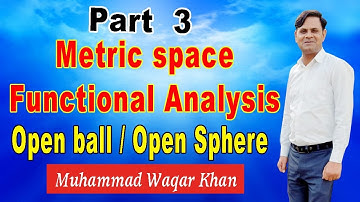 Open ball/Open sphere definition example and basic concept