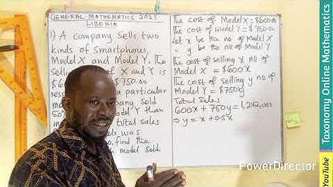 Word Problem Question | WASSCE 2025 (Liberia) General Mathematics | Question 1 (Part 2)