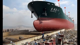 AWESOME SHIP &amp; BOAT LAUNCHES COMPILATION 2019HD