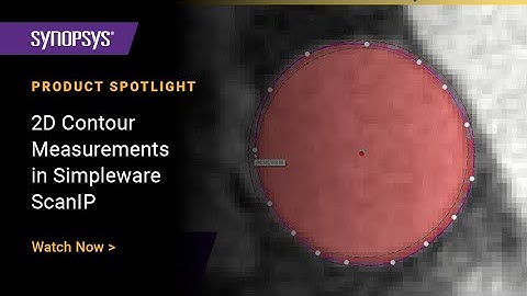 2D Contour Measurements in Simpleware ScanIP T-2022.03
