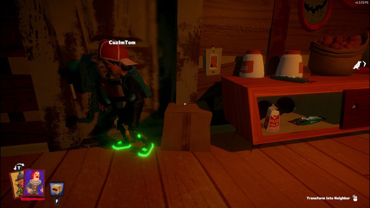 The scary clown is catching kids! (secret neighbor gameplay)