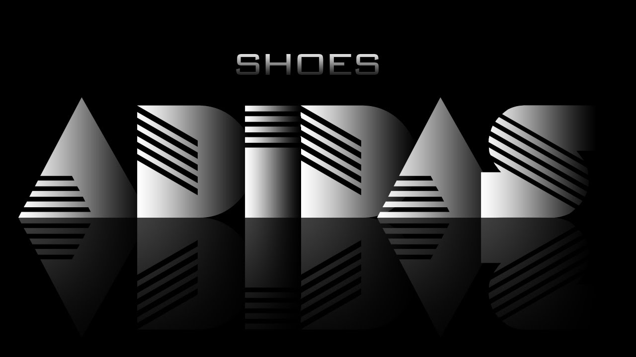 How To Make Adidas Style Logo In Photoshop Youtube