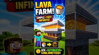 Easy Infinite Lava Farm For Minecraft 121261