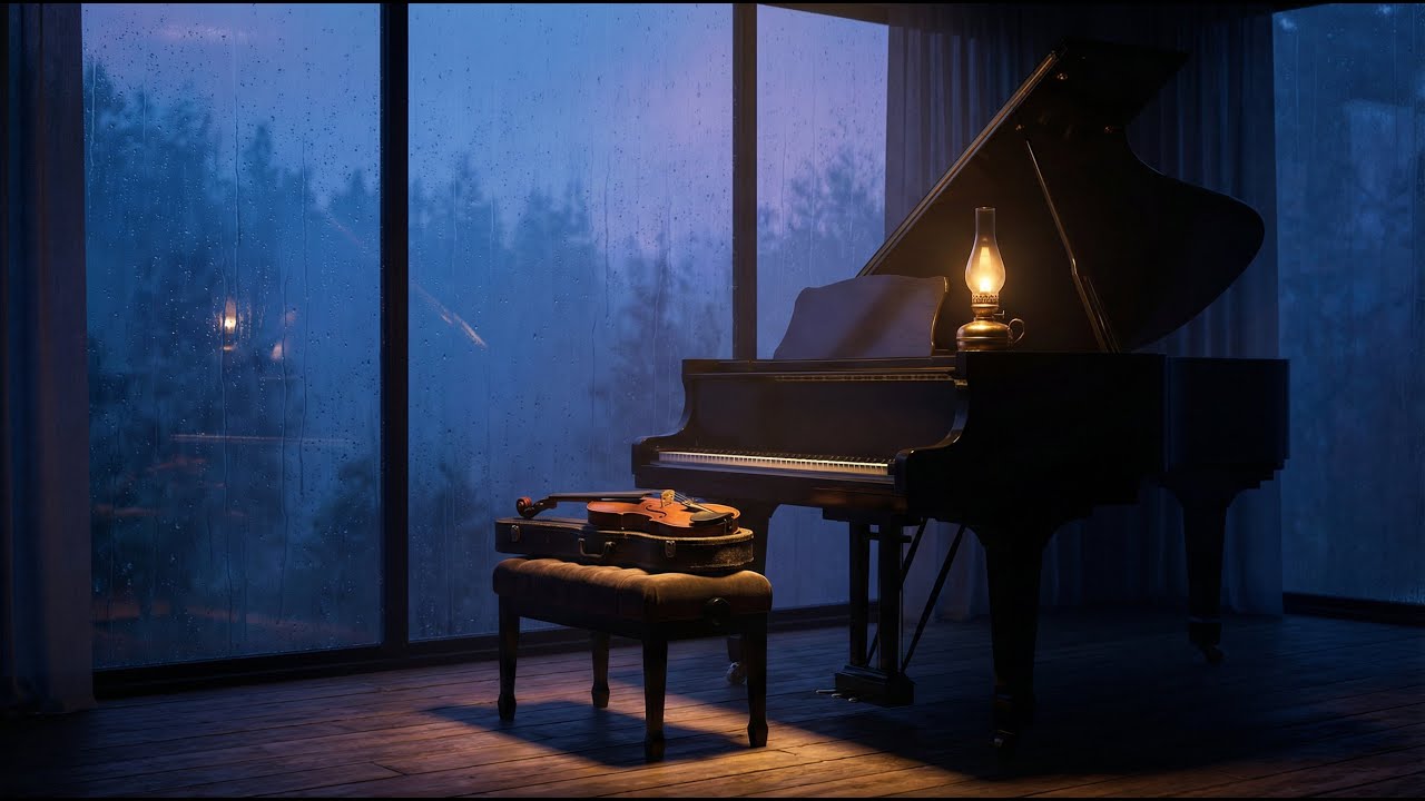 Sad Piano Music • Quiet Cinematic Violin Duet for Stress Relief