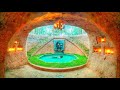 69Day Build Cave Platinum Underground House Bath Pool, Underground Swimming Pool ,Water Slide